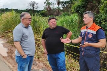 DEFESA CIVIL ESTADUAL REALIZA VISTORIA NA PONTE DA VICINAL MOCOCA A IGARAÍ