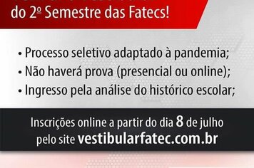 >> ATENÇÃO, VESTIBULANDO!
