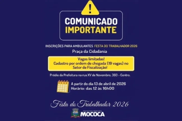  COMUNICADO IMPORTANTE!