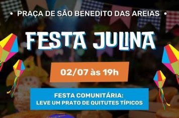 TEM ARRAIÁ EM SÃO BENEDITOS DAS AREIAS