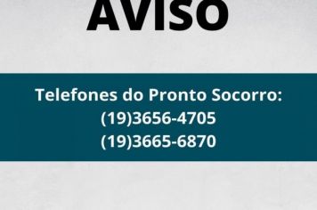 TELEFONES DO PRONTO SOCORRO