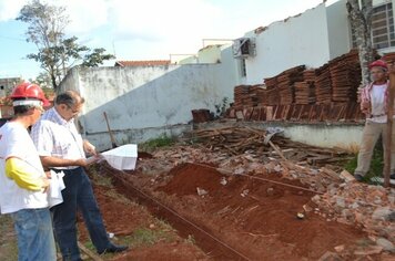 Começam os trabalhos de reforma e ampliação da unidade de Saúde da Mocoquinha