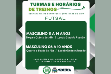 ESCOLINHAS ESPORTIVAS - SECRETARIA DE ESPORTES E QUALIDADE DE VIDA 