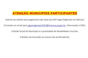 TAXA JOGOS REGIONAIS 2023