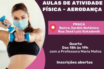 AULAS DE AERODANÇA GRATUITAS