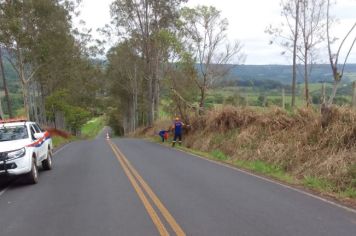 DEFESA CIVIL DE MOCOCA REALIZA MAIS UMA RETIRADA DE GALHOS QUE OFERECIAM RISCOS À POPULAÇÃO