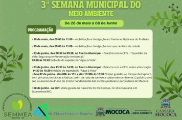 ATENÇÃO MOCOCA - VEM AÍ A SEMANA DO MEIO AMBIENTE 2024