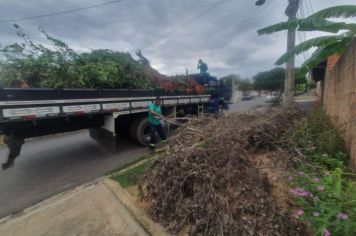 CAMINHÃO DA PREFEITURA RECOLHE ENTULHOS, LIXOS E GALHOS PELAS RUAS DE MOCOCA