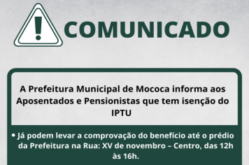 COMUNICADO IMPORTANTE >>