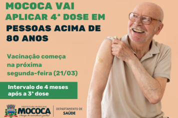 DEPARTAMENTO DE SAÚDE INICIA APLICAÇÃO DE 4ªDOSE 