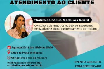 PREFEITURA OFERECE PALESTRA GRATUITA DE ATENDIMENTO AO CLIENTE