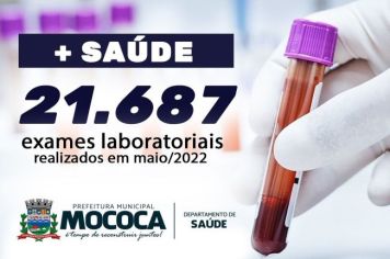 PREFEITURA INVESTE EM EXAMES E MAIS DE 21 MIL PROCEDIMENTOS SÃO REALIZADOS NO MÊS DE MAIO