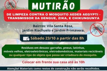 PREFEITURA REALIZA MUTIRÃO DE LIMPEZA