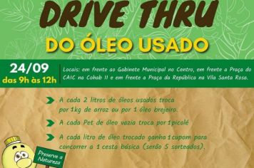 CAMPANHA DE TROCA DE ÓLEO USADO EM MOCOCA.