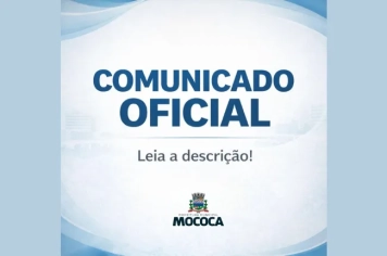 NOTA OFICIAL – PREFEITURA MUNICIPAL DE MOCOCA