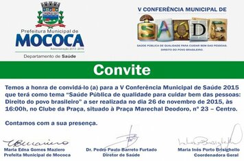 Departamento de Saúde se prepara  para “V Conferência Municipal de Saúde”