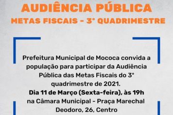 CONVITE AUDIÊNCIA PÚBLICA