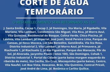 MANUTENÇÃO CORRETIVA NA ADUTORA DE ÁGUA BRUTA