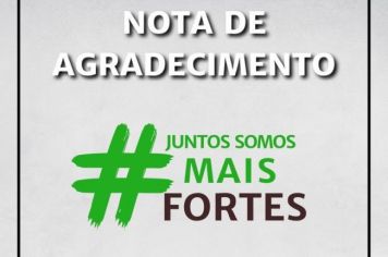  CARTA DE AGRADECIMENTO