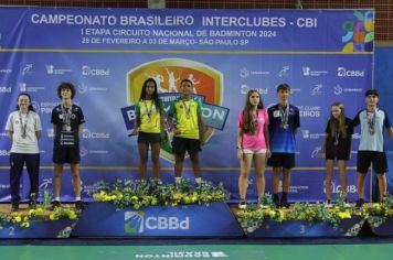 BADMINTON MOCOQUENSE CONQUISTA TRÊS MEDALHAS NO BRASILEIRO DA MODALIDADE