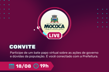 AMANHÃ TEM BATE PAPO COM O PREFEITO!!