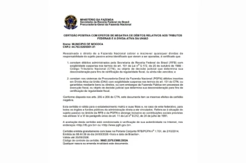 MOCOCA MANTÉM CND EM DIA!