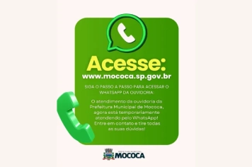 FALE COM A OUVIDORIA DA PREFEITURA DE MOCOCA