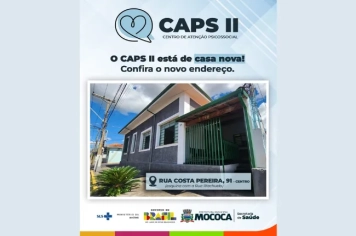 O CAPS II está de casa nova! 