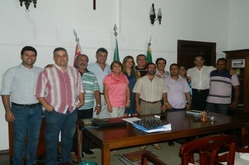 Maria Edna recebe o deputado Federal Guilherme Campos