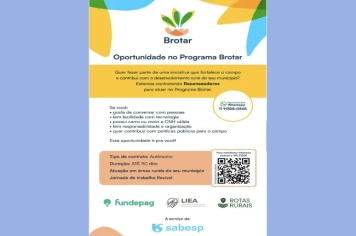 PROGRAMA BROTAR EM MOCOCA | CENSO RURAL DE SANEAMENTO