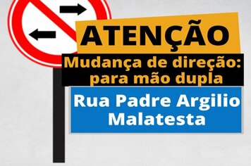 Atenção, mudança de direção em ruas de Mococa
