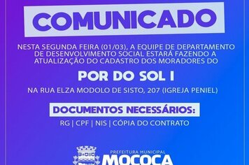 ATENÇÃO MORADORES DO BAIRRO POR DO SOL l >>