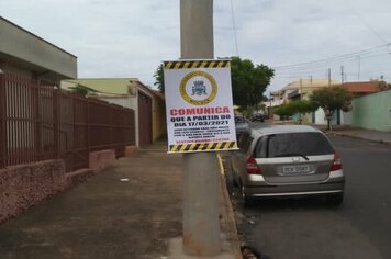 PREFEITURA DE MOCOCA SINALIZA MUDANÇA NOS SENTIDOS DE RUAS