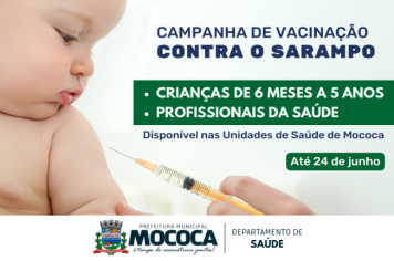 VACINAÇÃO CONTRA O SARAMPO