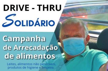 DRIVE-THRU SOLIDÁRIO FOI  REALIZADO NESTE FINAL DE SEMANA PELO DEPARTAMENTO DE DESENVOLVIMENTO SOCIAL
