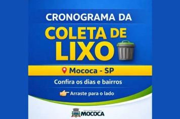 CONFIRA O CRONOGRAMA COMPLETO DA COLETA DE LIXO 