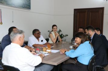 VISITA DOS REPRESENTANTES DA CAIXA ECONÔMICA FEDERAL NO GABINETE PARA PARCERIA EM PROL DE MOCOCA