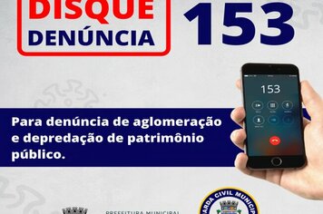 DISQUE AGLOMERAÇÃO 153.