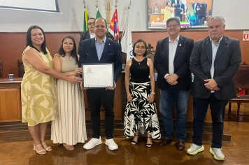 DEPUTADO FEDERAL RIBAMAR SILVA RECEBE TÍTULO DE CIDADÃO MOCOQUENSE E ANUNCIA R$ 1 MILHÃO PARA A SAÚDE DE MOCOCA