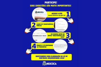 ATENÇÃO MOCOCA - PARTICIPE