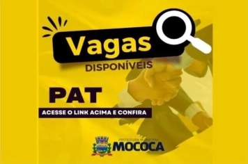 VAGAS ABERTAS NO PAT 