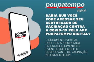 COMPROVANTE DE VACINAÇÃO NO SEU CELULAR