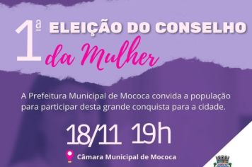 AGORA MOCOCA TEM O CONSELHO DA MULHER