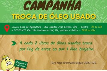 ROCA DE ÓLEOS USADOS EM MOCOCA CONTINUA