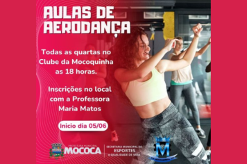 AULAS DE AERODANÇA NO CLUBE DA MOCOQUINHA