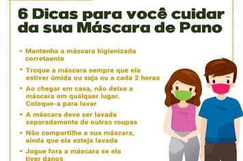 >> DICAS PARA SUA MÁSCARA