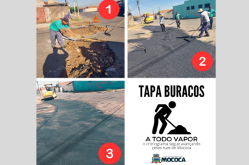 ANTES E DEPOIS DA OPERAÇÃO TAPA BURACOS NO BAIRRO COHAB II 