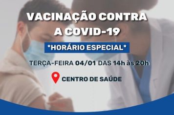VACINAÇÃO EM HORÁRIO ESPECIAL