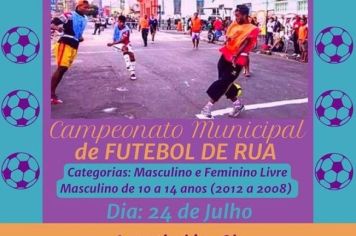 CAMPEONATO MUNICIPAL DE FUTEBOL DE RUA 