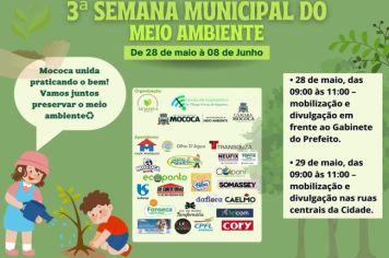 ATENÇÃO MOCOCA - VEM AÍ A SEMANA DO MEIO AMBIENTE 2024 